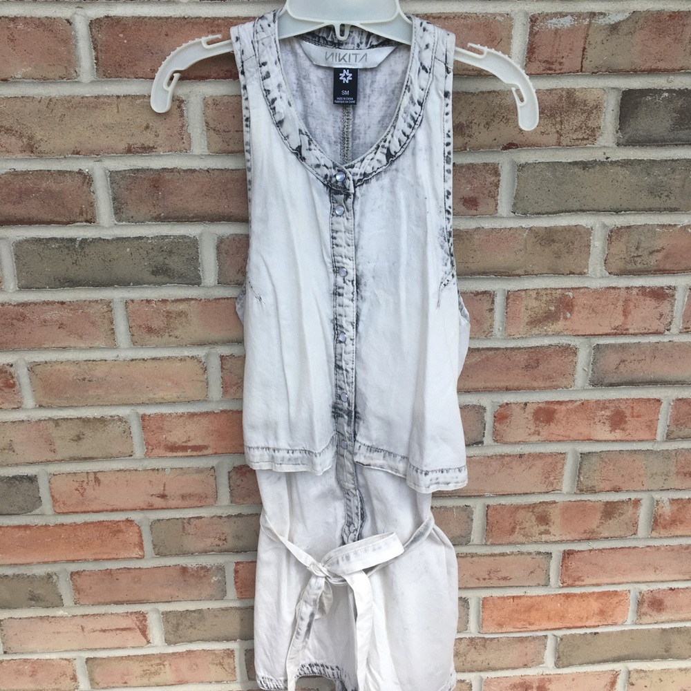 Nikita clothing distressed romper
